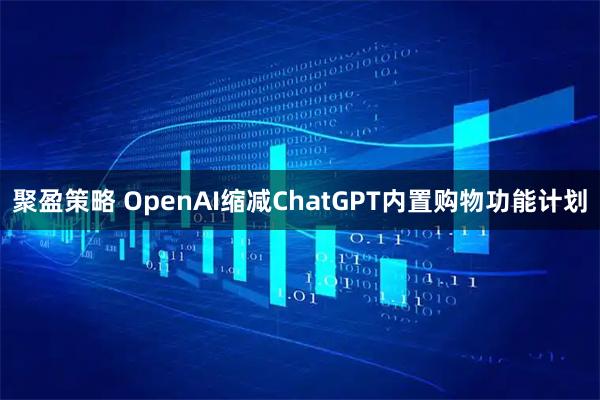 聚盈策略 OpenAI缩减ChatGPT内置购物功能计划